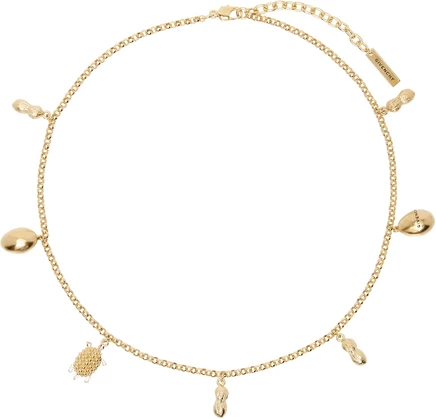 Женское колье Givenchy Lucky Charms, золотисто-желтое