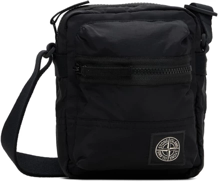 Мужская сумка-мессенджер Stone Island 9200015, черная