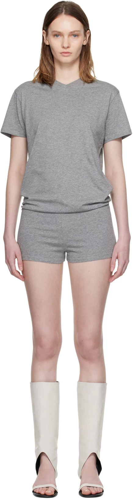 Женский комбинезон Paloma Wool Larry с V-образным вырезом, серый