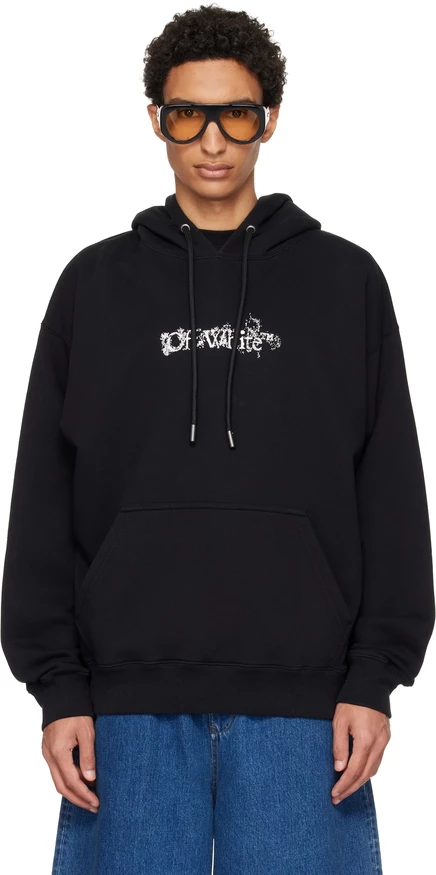 Мужское худи Off-White Heraldic Threshold Arrow, чёрное