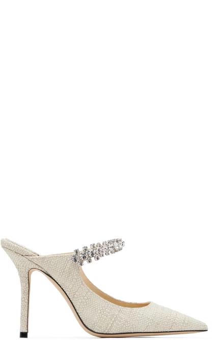 Женские туфли Jimmy Choo Bing 100, натурального цвета