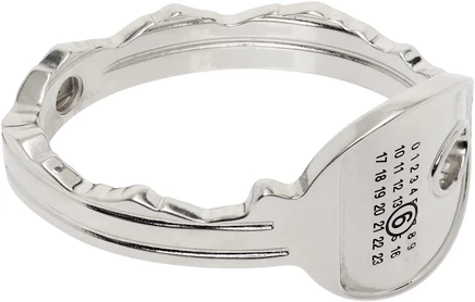 Женский браслет MM6 Maison Margiela Key, палладий