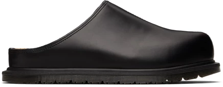 Мужские кожаные лоферы-мюли Dr. Martens San, черные