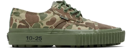 Мужские низкие кроссовки WTAPS Seylynn, камуфляжно-зеленые