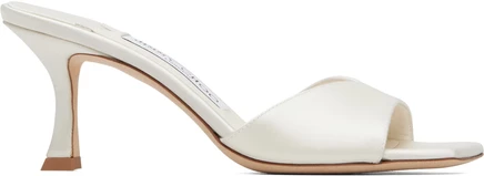 Женские босоножки Jimmy Choo Skye 70, цвета айвори