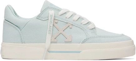 Женские низкие кроссовки Off-White Vulcanized, голубые