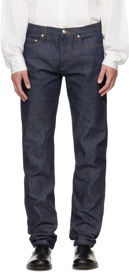 Мужские джинсы A.P.C. New Standard, прямые, индиго