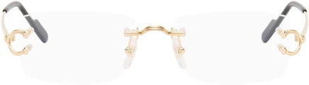 Очки Cartier Décor C Classique, золотые