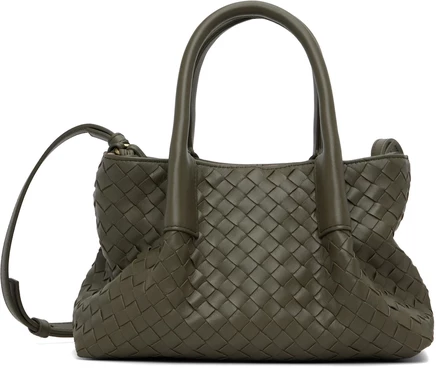 Женская сумка Bottega Veneta Small Pinacoteca, зеленая