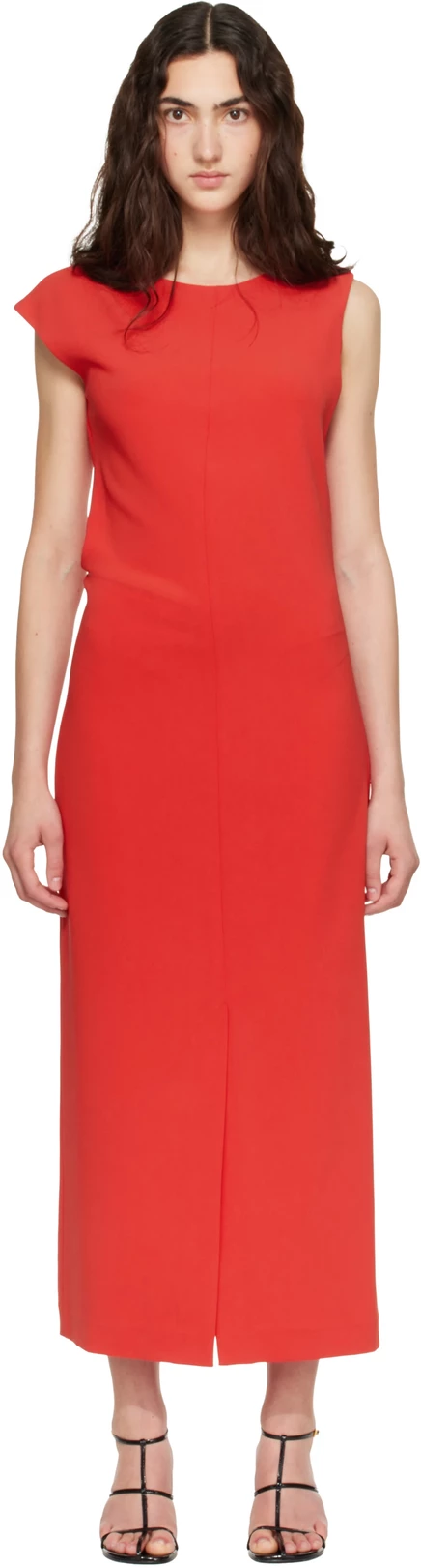 Женское платье Proenza Schouler Damea макси, томатное