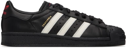 Кроссовки WILLY CHAVARRIA Black adidas Originals Edition Chavarria Superstar core черный/темно-белый/красный