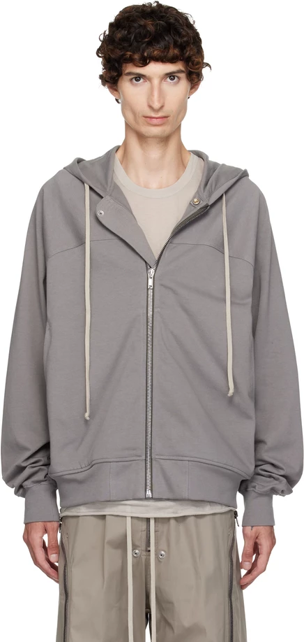 Мужское худи Rick Owens Tower Windbreaker, стальное