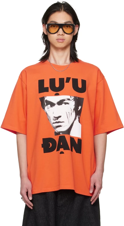 Мужская футболка LU'U DAN Bruce Lee x LỰU ĐẠN, оранжевая