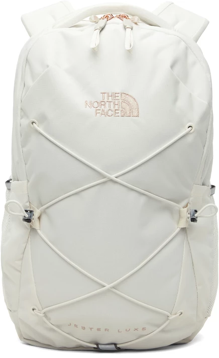 Женский рюкзак Jester класса люкс The North Face Off-White white dune/burnt