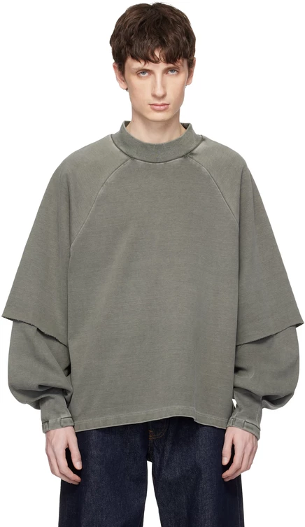 Мужская футболка Seventh Raglan Layered, шалфейная