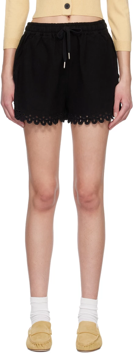 Женские шорты Isabel Marant Etoile Balyme, выцветший черный