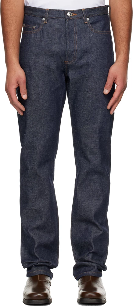 Мужские джинсы A.P.C. Standard, широкие прямые, индиго