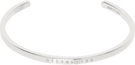 Браслет MM6 Maison Margiela Numeric, серебристый