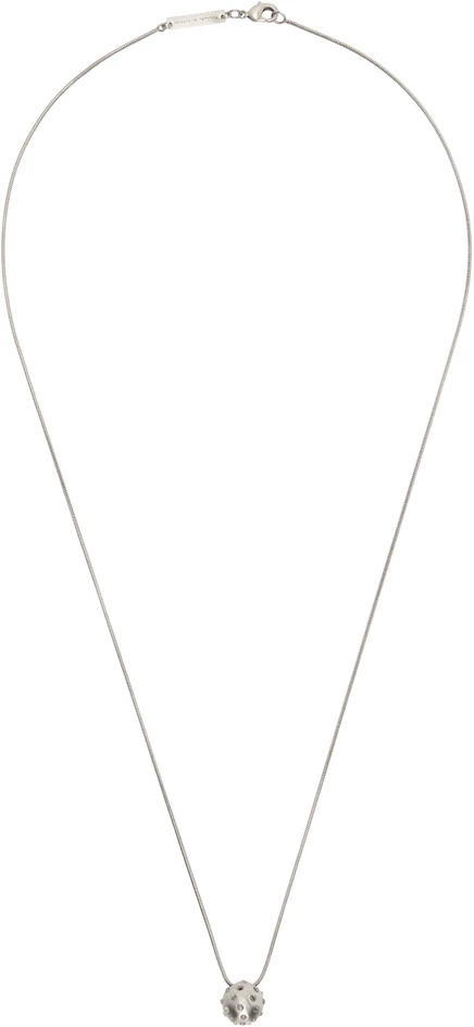 Мужское ожерелье Rick Owens Temple Mini Orb, палладио