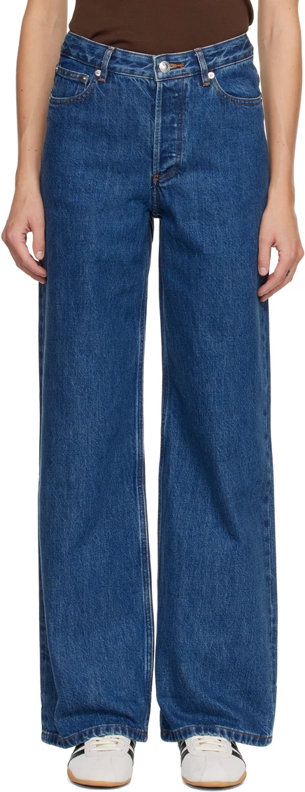 Женские джинсы A.P.C. Elisabeth, вареный индиго