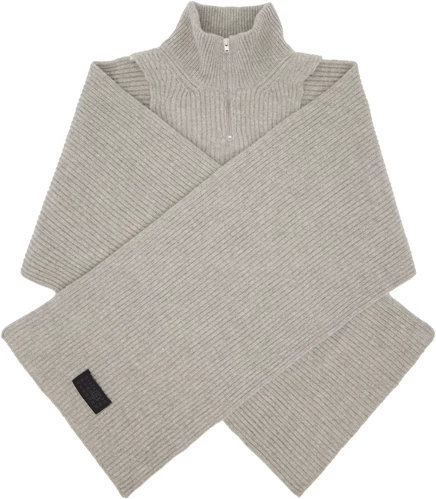 Женский шарф MM6 Maison Margiela Camionneur, серебристый