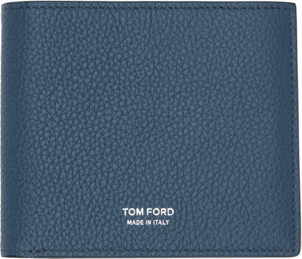 Мужское портмоне Tom Ford Classic из зернистой кожи, индиго
