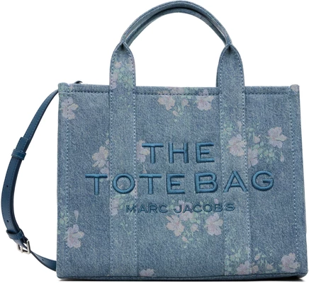 Женская сумка-тоут Marc Jacobs, индиго с цветами