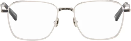 Мужские очки Matsuda M3160, серебристые, прозрачные линзы
