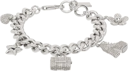 Женский браслет Marc Jacobs Pave Mini Icon, серебристый