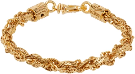 Мужской браслет Emanuele Bicocchi Small Braid, золотой