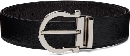 Мужской ремень Ferragamo, двусторонний, черный/коричневый