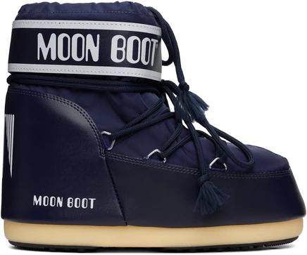 Мужские низкие ботинки Moon Boot Icon Nylon, синие