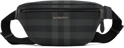 Мужская сумка на пояс Burberry Cason, антрацитовая