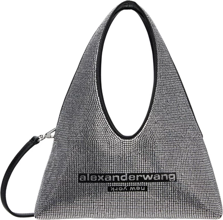 Женская мини-сумка Alexander Wang Pike, черно-серебристая