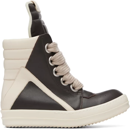 Женские кроссовки Rick Owens Tower Jumbolace, темно-коричневые