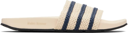 {en: } Off-White adidas Originals Edition Adilette Slides wonder white/wonder white/night indigo