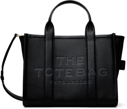 Женская сумка-тоут Marc Jacobs Leather Medium, черная