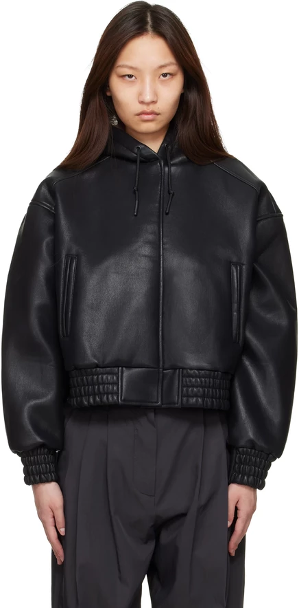 Женский бомбер The Frankie Shop Jackson, черный