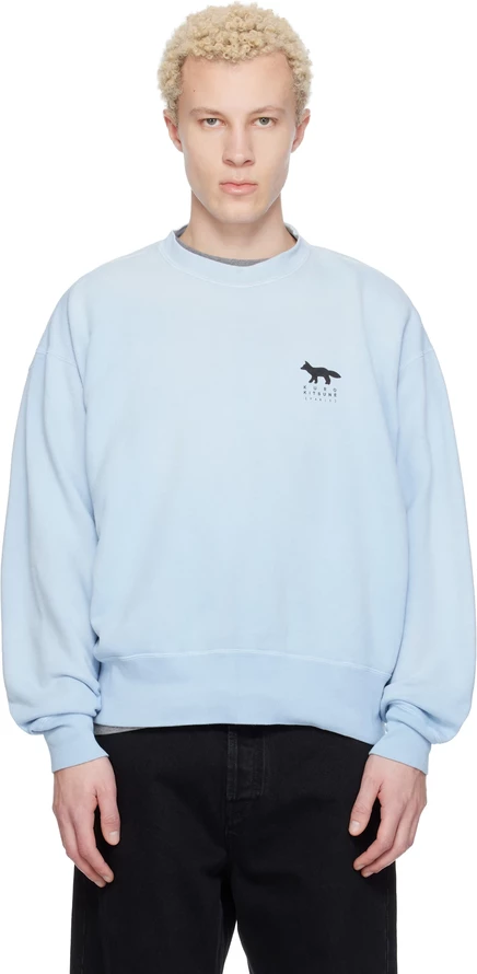 Мужской свитшот Maison Kitsuné KURO Fox, голубой