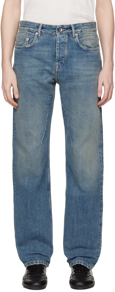 Мужские джинсы Rick Owens DRKSHDW Fog Cut, индиго