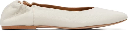 Женские балетки A.P.C. из гладкой кожи, белые
