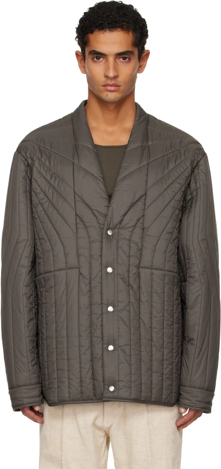 Gray Concordians LS Quilted Liner Down Jacket darkdust