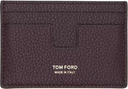 Мужской картхолдер Tom Ford Classic, бордовый