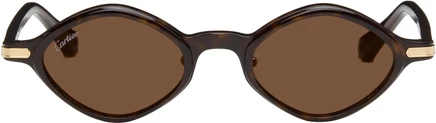 Cartier Brown 'Première de Cartier' Sunglasses havana/havana/brown