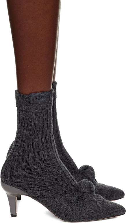 Женские ботильоны Chloé Suzie, серые