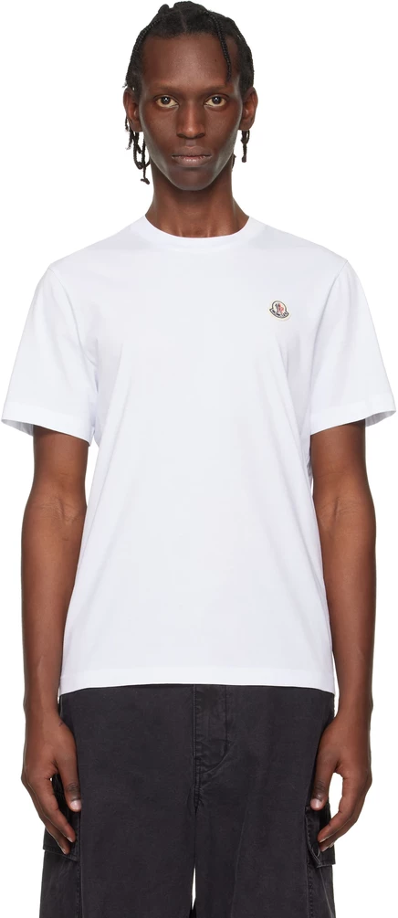 Мужские футболки Moncler, 3 шт., с логотипом, белые