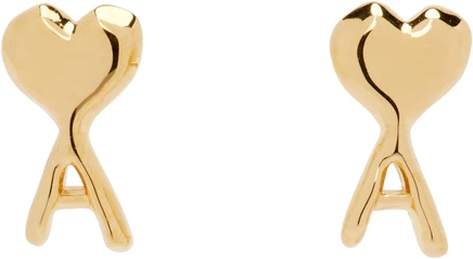Женские серьги AMI Paris Ami de Coeur, золотистые