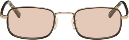 Мужские очки Oliver Peoples Brymer, золотистые/черные