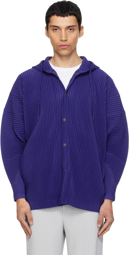 Мужское худи Homme Pliss Issey Miyake, PF Buoy Blue