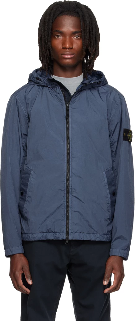 Мужская куртка Stone Island 4100001, серо-синяя